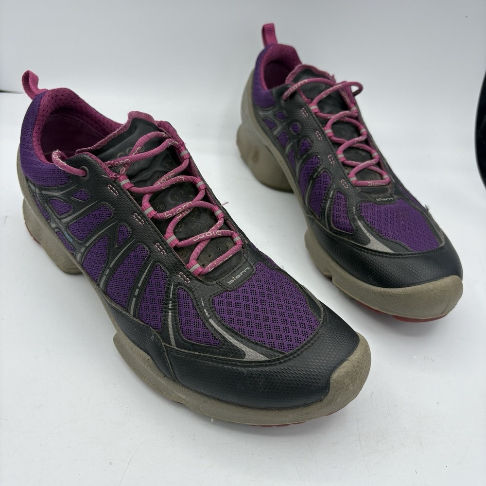 Ecco Shoes Womens Size 11 EU 42 Biom Train Purple Perform Run Gym Sneakers